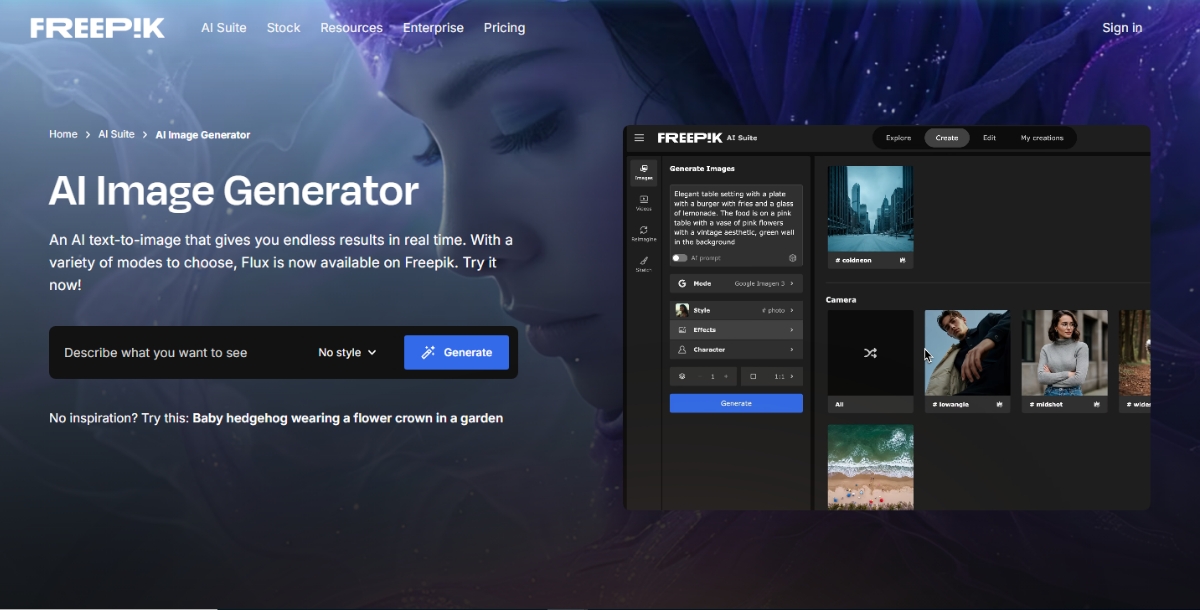 Best AI Text to Image Generators - Freepik